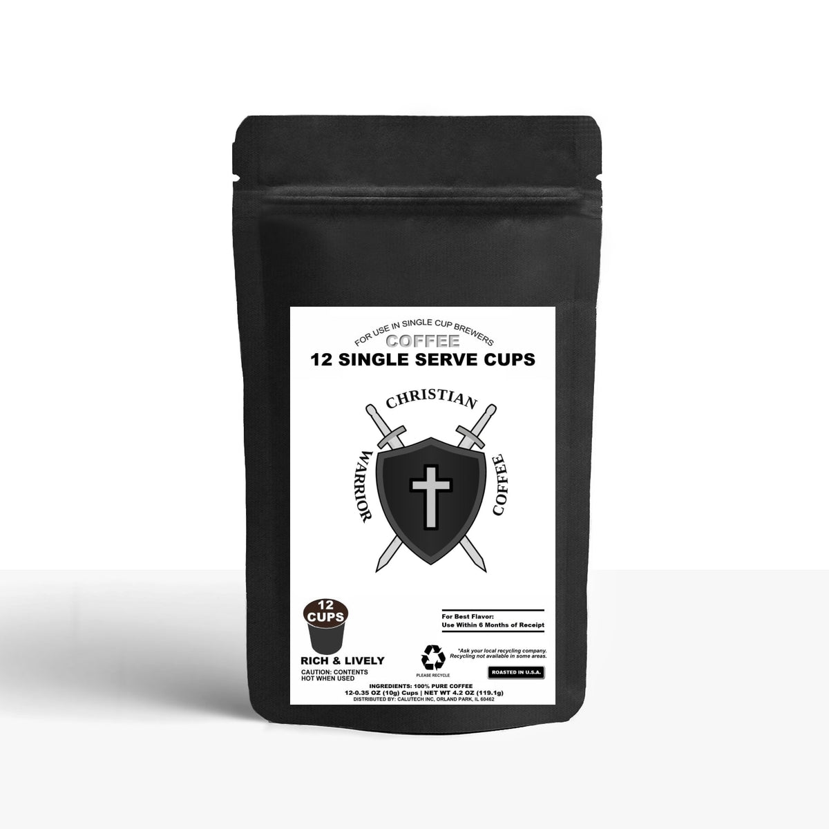 Christian Warrior Coffee Original Roast Pods (12 Pack)